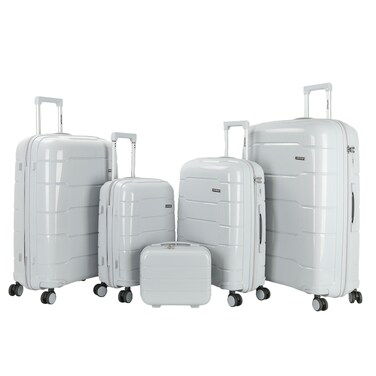 VIPTOUR Luggage Set of 5 PCS PP Softside Travel Luggage Bag With Expandable Zipper 14/20/24/28/32 Inches