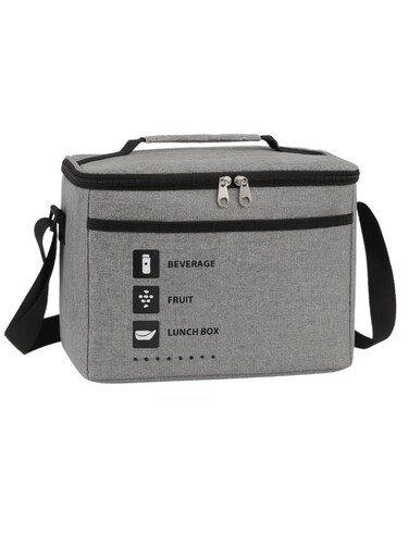 Thermal Lunch Bag Cooler Insulated Lunch Box Tote Reusable Leakproof Food Storage Bag Large Capacity Meal Carrier for Work School Office Travel Picnic Beach Hiking Lunch Container for Men Women Kids Adults with Adjustable Shoulder Strap Lunch Cooling Tote Bento Box Organizer Waterproof Lunch Bag for Snacks and Drinks Multipurpose Hot and Cold Food Carrier Fruit Snacks Box 27X17X20 CM