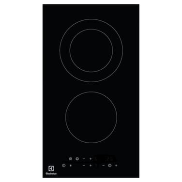 Electrolux UltimateTaste 300 2 Cooking Zone Built-in Ceramic Hob LHR3233CK, 30cm, Electric, Black