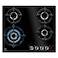 Electrolux 4 Burner Built-in Gas Hob KGG64375K, 60 cm, Illuminated Controls, Black