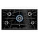 Electrolux 5 Burner Built-in Ceramic Gas Hob KGV9539IK, 90 cm, Hob2Hood, Black