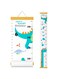 Kids Growth Chart, Dinosaur Height Chart Kids Height Measurement Chart Removable Growth Chart Canvas &amp; Wooden Growth Chart Height Chart Wall Room Decor - Dinosaur for Boys and Girls