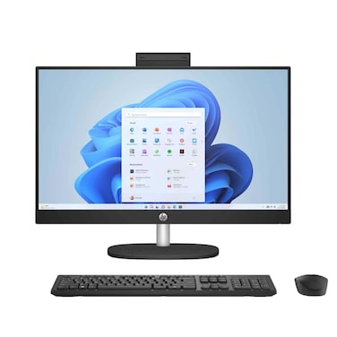 HP 24-CR0017NE All-In-One Desktop With 23.8-Inch Display Core i3-1315 Processor 4GB RAM 256GB SSD Intel UHD Graphics Jet Black
