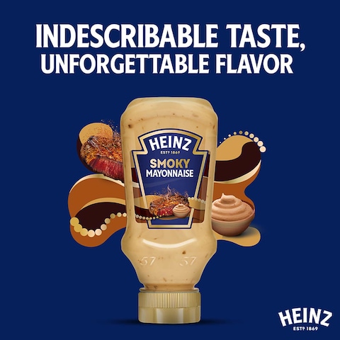 Heinz Smoky Mayonnaise Top-Down Squeeze Bottle 225ml