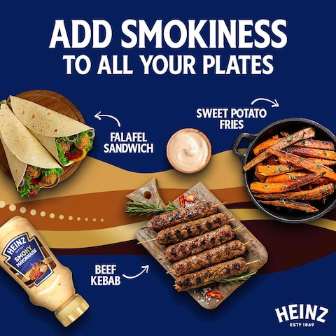 Heinz Smoky Mayonnaise Top-Down Squeeze Bottle 225ml