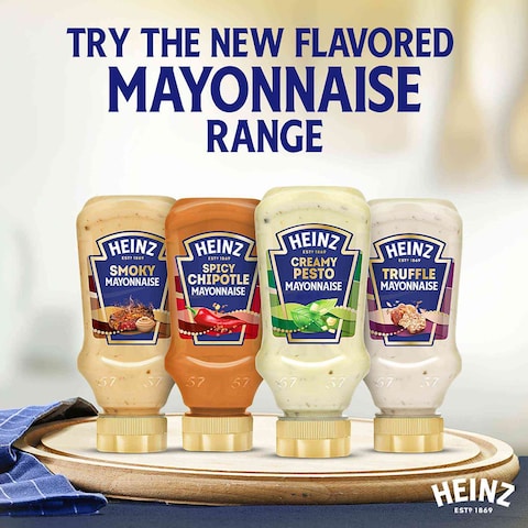 Heinz Creamy Pesto Mayonnaise Top-Down Squeeze Bottle 225ml