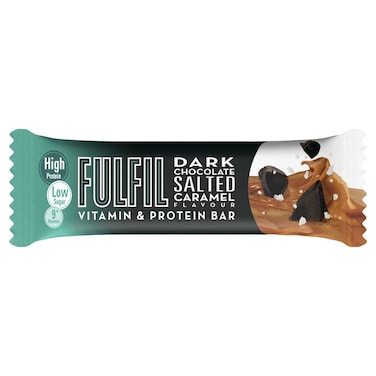 Fulfil Dark Chocolate Salted Caramel Flavour Vitamin and Protein Bar, 55g