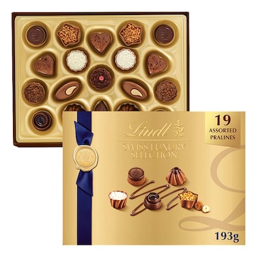 Lindt Swiss Luxury Selection Pralines Deluxe Box, 193g
