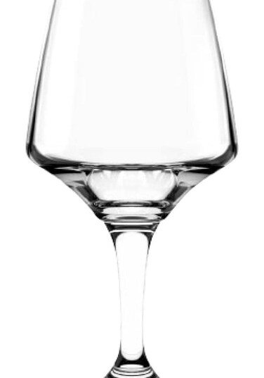 Craftmhan Stemware Glass, 390Ml, Set Of 6, Clear, 529B14, Stemmed Wine Glass, Wine Goblet, Stemmed Glassware, Craftmhan Wine Glass