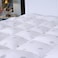 Luxury 4-inch (10 cm) hotel mattress topper fluffy and ultra-soft with full fitted skirt to ensure stability,1250 Gm/m2 ,  size 200x180 cm