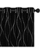 Aputue Blackout Curtains, 2 PCS 132x213cm Thermal Insulated Grommet Blackout Curtain Panel, Decorative Silver Thread Foil Blackout Curtains, Suitable for Bedroom Living Room