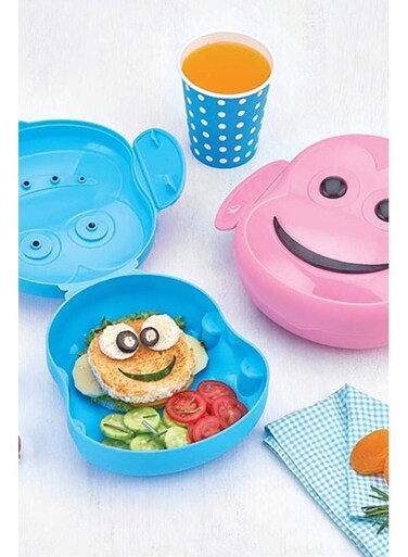 Q-Lux Funny Monkey Lunch Box, Assorted, L618