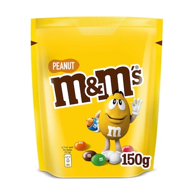 M&amp;M's Peanut Coated with Milk Chocolate Candy, 150g