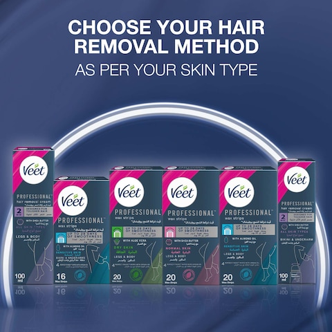 Veet Professional Hair Removal Cream With Shea Butter, 100ml