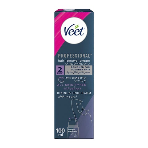 Veet Professional Hair Removal Cream With Shea Butter, 100ml