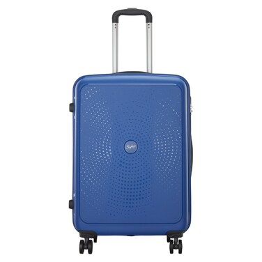 Skybags Zap 4 Wheel Luggage Hard Trolley Nautic Blue 66cm