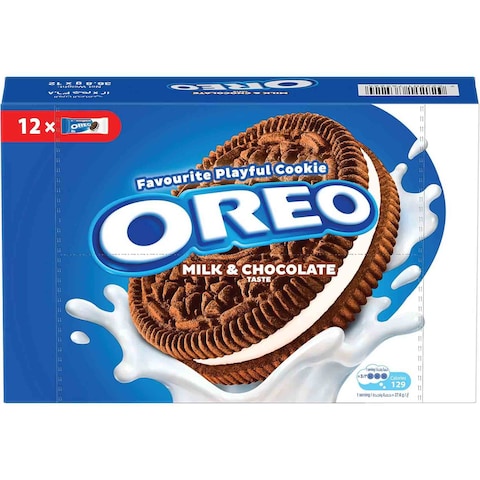 Oreo Sandwich Milk and Chocolate Cookies, 36.8g Pack of 24