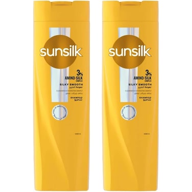 Sunsilk Shampoo, Silky Smooth, for instantly stronger and touchably smoother hair,350ml Pack of 2