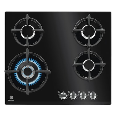Electrolux Gas Hob KGG64376K, 3.55 kW, 60 cm, StepFlame Settings, Black