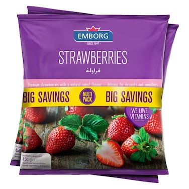 Emborg Strawberries, 450g Pack of 2