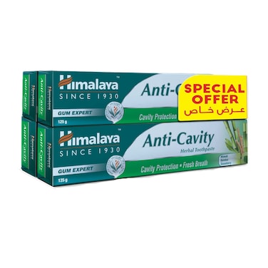 هيمالايا جام إكسبرت معجون الأسنان المضاد للتسوس بالأعشاب، 125 غرام، حزمة من 4