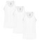 Men John Gladstone Vest, JGV-05, White, M, Pack of 3