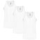 Men John Gladstone Vest, JGV-05, White, L, Pack of 3