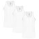 Men John Gladstone Vest, JGV-05, White, XL, Pack of 3
