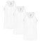 Men John Gladstone Vest, JGV-05, White, XXL, Pack of 3