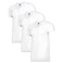 Men John Gladstone V-Neck T-Shirt, JGTV-09, White, XXL, Pack of 3