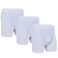 Men John Gladstone Classic Fit Shorty, JGS-12, White, M, Pack of 3