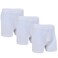 Men John Gladstone Classic Fit Shorty, JGS-12, White, XL, Pack of 3