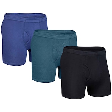 Men John Gladstone Boxer Briefs, JGMB63, Multicolor, L, Pack of 3