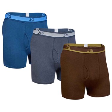 Men John Gladstone Boxer, JGMB507, Multicolor, S, Pack of 3