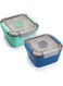 Salad Lunch Containers To Go, 52 oz Salad Bowls with 3 Compartments, Salad Dressings Container for Salad Toppings, Men, Women