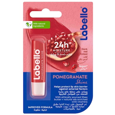 Labello Lip Balm Moisturising Lip Care Pomegranate Shine 4.8g