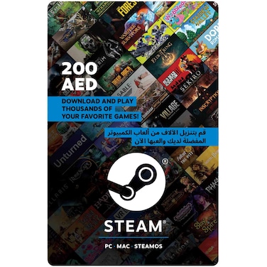 Steam Wallet Digital Code 200 AED UAE, ESD