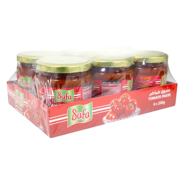 Safa Tomato Paste, 200g Pack of 6