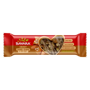 Bayara Caramel Almond and Sea Salt Energy Bar, 40g