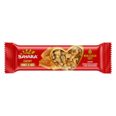Bayara Honey and Oats Chewy Soft Bar, 30g