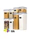 8 transparent food storage containers with lids, BPA free containers