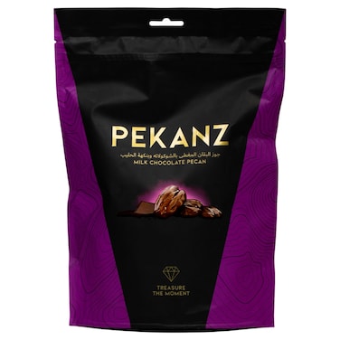 Pekanz Milk Chocolate Pecan Zipper Pouch, 200g