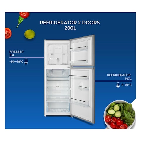 Westpoint Top Mount Refrigerator WNN3023ERI Silver 250L