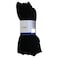 Esquire Men's Formal Socks, Black, Free Size, 5 Pairs