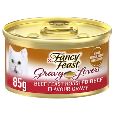 Purina Fancy Feast Gravy Lovers Beef Feast in Roasted Beef Flavour Gravy Cat Food, 85g