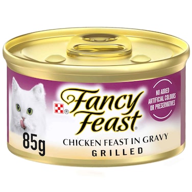 Purina Fancy Feast Grilled Chicken Feast in Gravy Gourmet Cat Food 85g