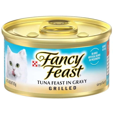 Purina Fancy Feast Grilled Tuna Feast in Gravy Cat Food Can, 85g