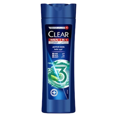 Clear  3 in 1 Shampoo For Men Active Cool 400ml