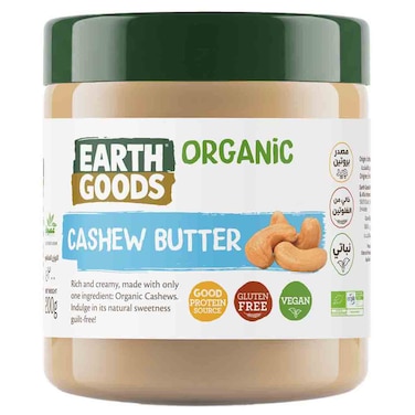 Earth Goods Organic Cashew Butter, 200g