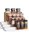 Youcopia Spicesteps 4-Tier Kitchen Cabinet Spice Shelf Organizer, 24-Bottle, White